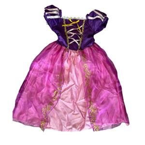 Jerris Apparal Halloween Costume Rapunzel Dress‎ Pink Purple Pretend Girls 5-6